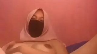 Jilbab Pink Masker Colmek